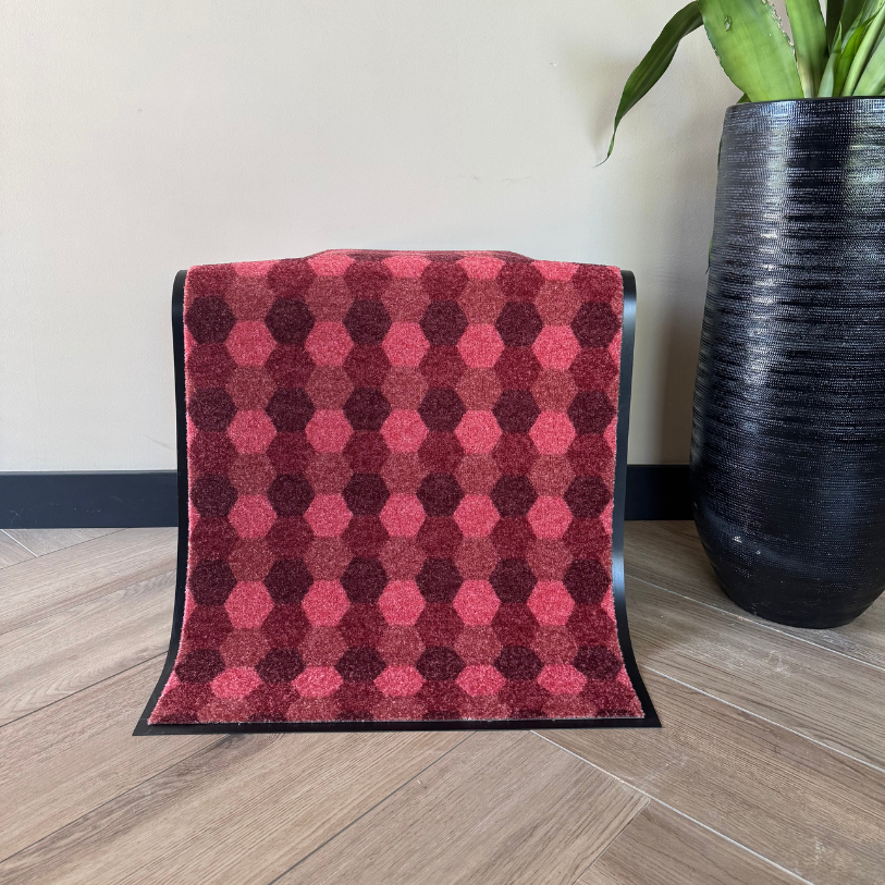Hexa Marron/Rose - Taille personnalisée